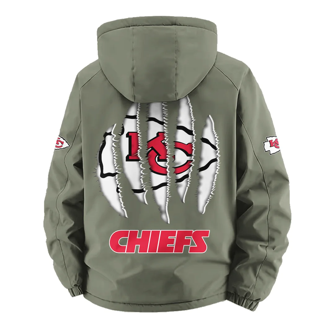 Midwestern Army Fleece Windbreaker Jacket, Cold-Air Cycling Shell HVN1440KC - Green - Image 4