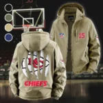 Midwestern Army Fleece Windbreaker Jacket, Cold-Air Cycling Shell HVN1440KC - Khaki