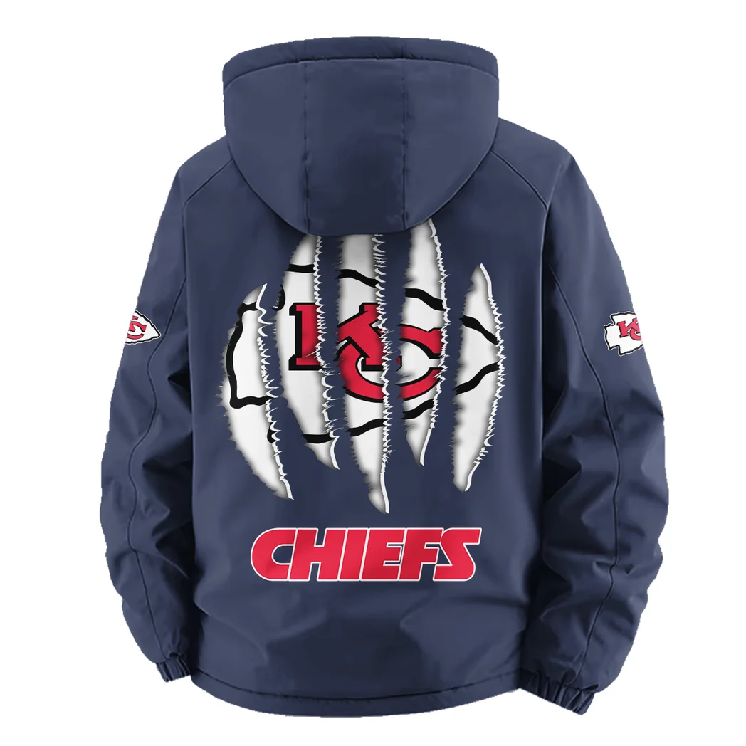 Midwestern Army Fleece Windbreaker Jacket, Cold-Air Cycling Shell HVN1440KC - Navy - Image 4