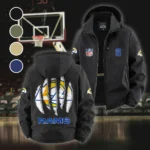 Football Ram Crew Fleece Windbreaker Jacket, Expedition Wind Fleece HVN1440LA - Black