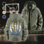 Football Ram Crew Fleece Windbreaker Jacket, Expedition Wind Fleece HVN1440LA - Green