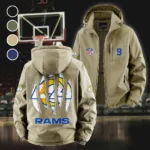 Football Ram Crew Fleece Windbreaker Jacket, Expedition Wind Fleece HVN1440LA - Khaki