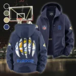 Football Ram Crew Fleece Windbreaker Jacket, Expedition Wind Fleece HVN1440LA - Navy