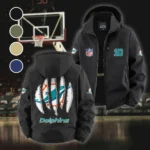 Football Aqua Crew Fleece Windbreaker Jacket, Outdoor Activity Defense HVN1440MD - Black