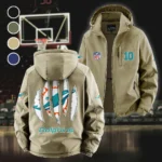 Football Aqua Crew Fleece Windbreaker Jacket, Outdoor Activity Defense HVN1440MD - Khaki