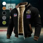 Midnight Giants Fleece-Lined Hooded Jacket, Rugged Terrain Fleece Hoody HVN1440MV - Black