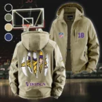 Midnight Giants Fleece Windbreaker Jacket, Cozy Fleece-Lined Windbreaker HVN1440MV - Khaki