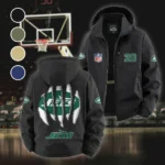 Sky Army Fleece Windbreaker Jacket, Brushed Fleece Wind-Resist Layer HVN1440NJ - Black