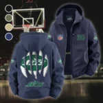 Sky Army Fleece Windbreaker Jacket, Brushed Fleece Wind-Resist Layer HVN1440NJ - Navy