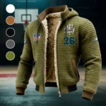 Victory Wings Fleece-Lined Hooded Jacket, Luxe Cloud-Fleece Hooded Shell HVN1440PE - Green