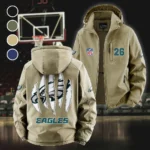 Victory Wings Fleece Windbreaker Jacket, Midweight Thermal Windbreaker HVN1440PE - Khaki