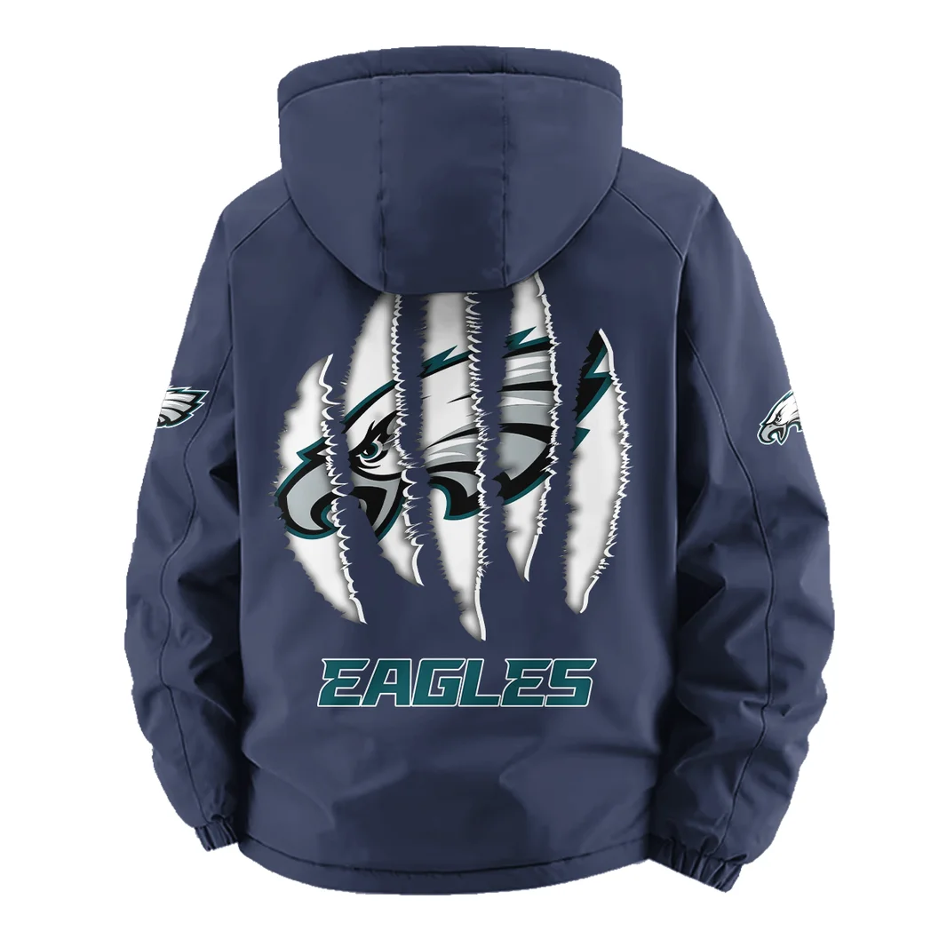 Victory Wings Fleece Windbreaker Jacket, Midweight Thermal Windbreaker HVN1440PE - Navy - Image 4