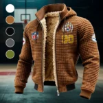 Iron Army Fleece-Lined Hooded Jacket, High-Density Comfort Fleece HVN1440PS - brown