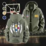 Iron Army Fleece Windbreaker Jacket, Premium Bonded Fleece HVN1440PS - Green