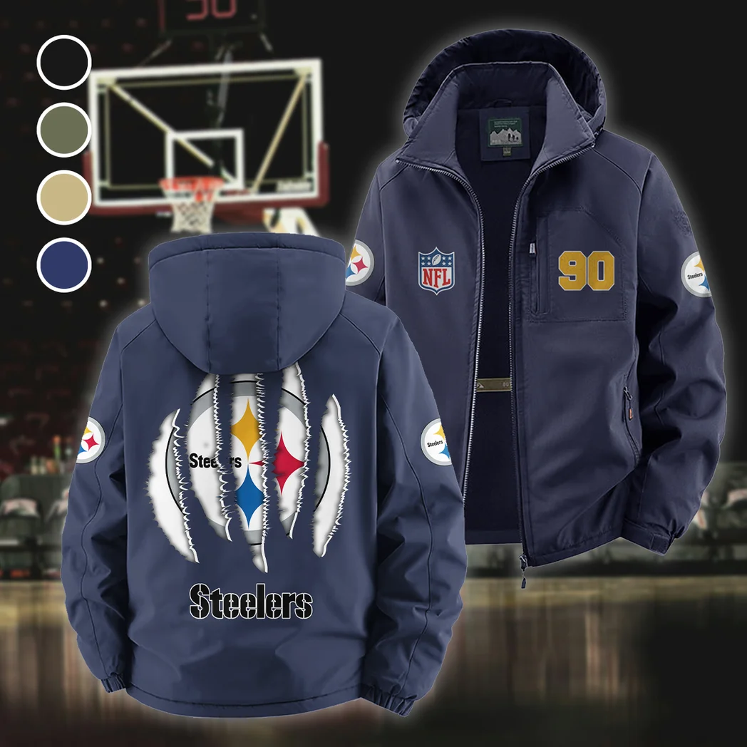 Iron Army Fleece Windbreaker Jacket, Premium Bonded Fleece HVN1440PS - Navy