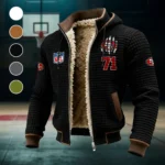 Victory Horns Fleece-Lined Hooded Jacket, Premium Bonded Fleece Jacket HVN1440SF - Black