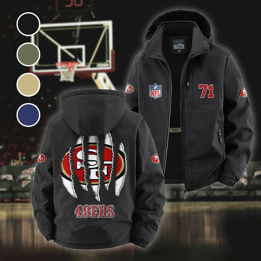 Victory Horns Fleece Windbreaker Jacket, Ultra-Soft Wind-Stop Fabric HVN1440SF - Black