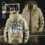 Blue Pride Fleece Windbreaker Jacket, High-Density Windproof Fleece HVN1440SS - Khaki