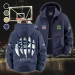 Blue Pride Fleece Windbreaker Jacket, High-Density Windproof Fleece HVN1440SS - Navy