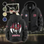 Bay Fans Fleece Windbreaker Jacket, Breathable Fleece Windwear HVN1440TB - Black