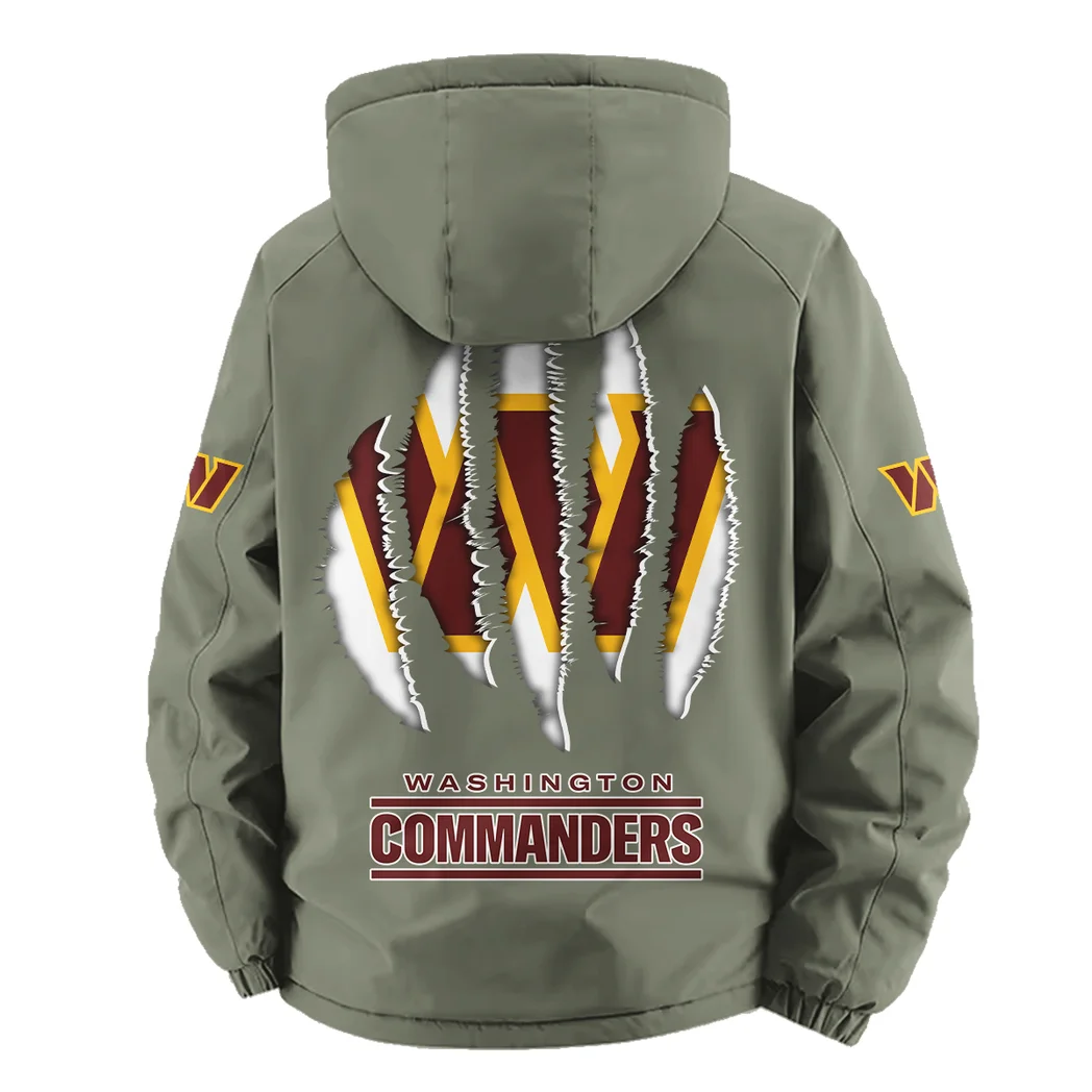 Red Pride Fleece Windbreaker Jacket, Outdoor Activity Defense HVN1440WC - Green - Image 4