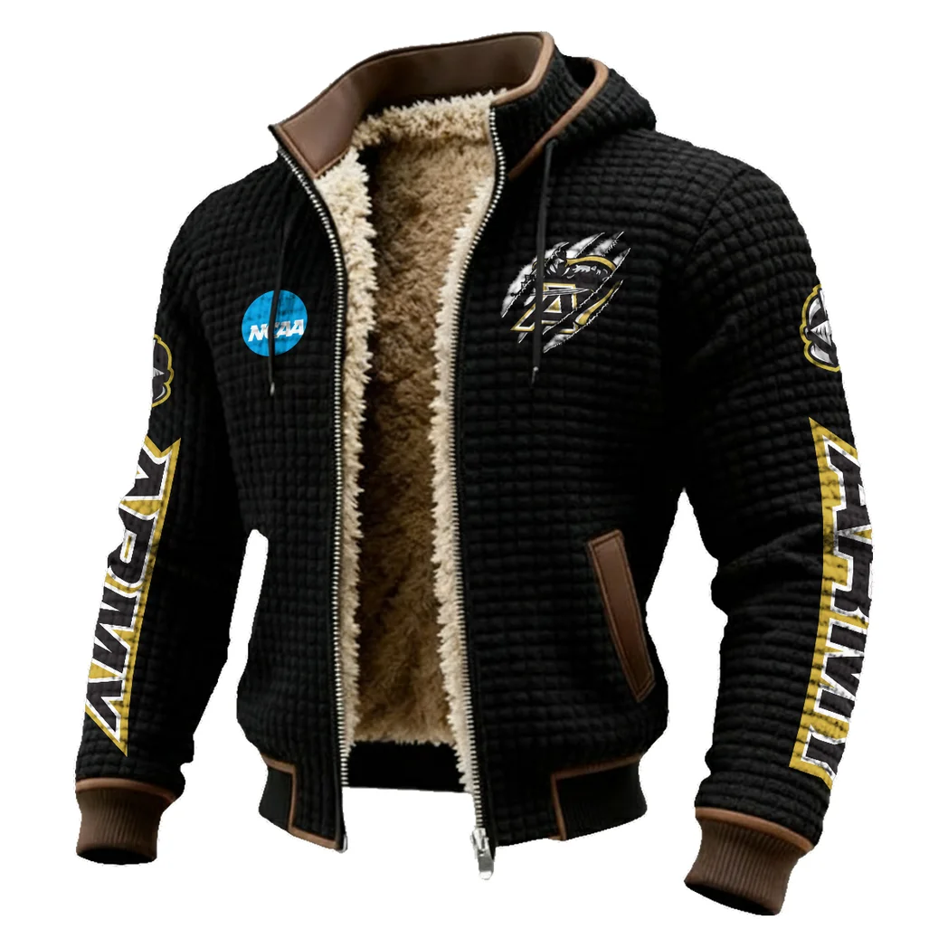The Knight Corps Fleece-Lined Hooded Jacket, Endurance Sport Thermal Hoody HVN1441AB - Black - Image 2