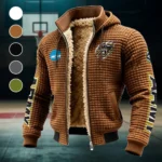 The Knight Corps Fleece-Lined Hooded Jacket, Endurance Sport Thermal Hoody HVN1441AB - brown