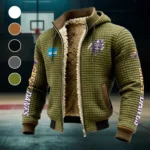 The Empire State Danes Fleece-Lined Hooded Jacket, Multi-Sport Winter Active Top HVN1441AG - Green