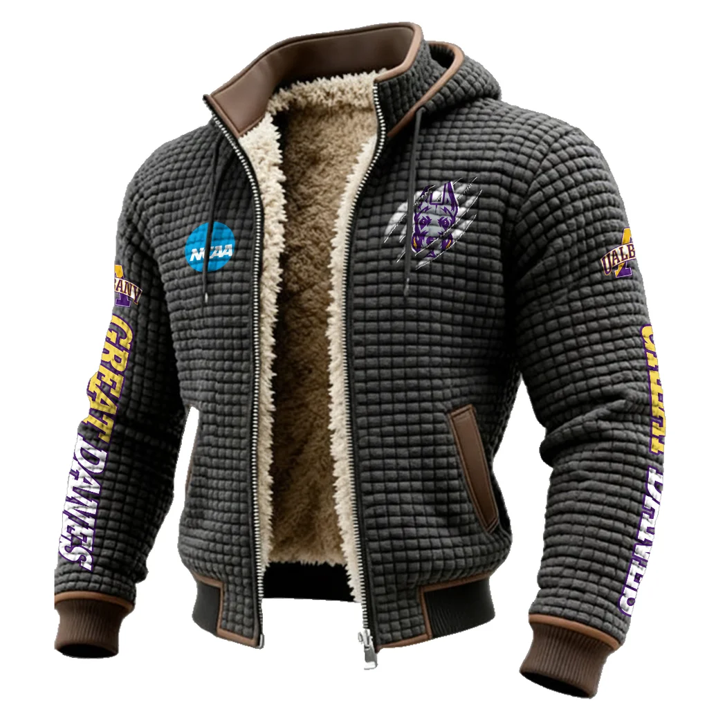 The Empire State Danes Fleece-Lined Hooded Jacket, Multi-Sport Winter Active Top HVN1441AG - Grey - Image 2