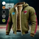The Hogs of State Fleece-Lined Hooded Jacket, Endurance Sport Thermal Hoody HVN1441AR - Green
