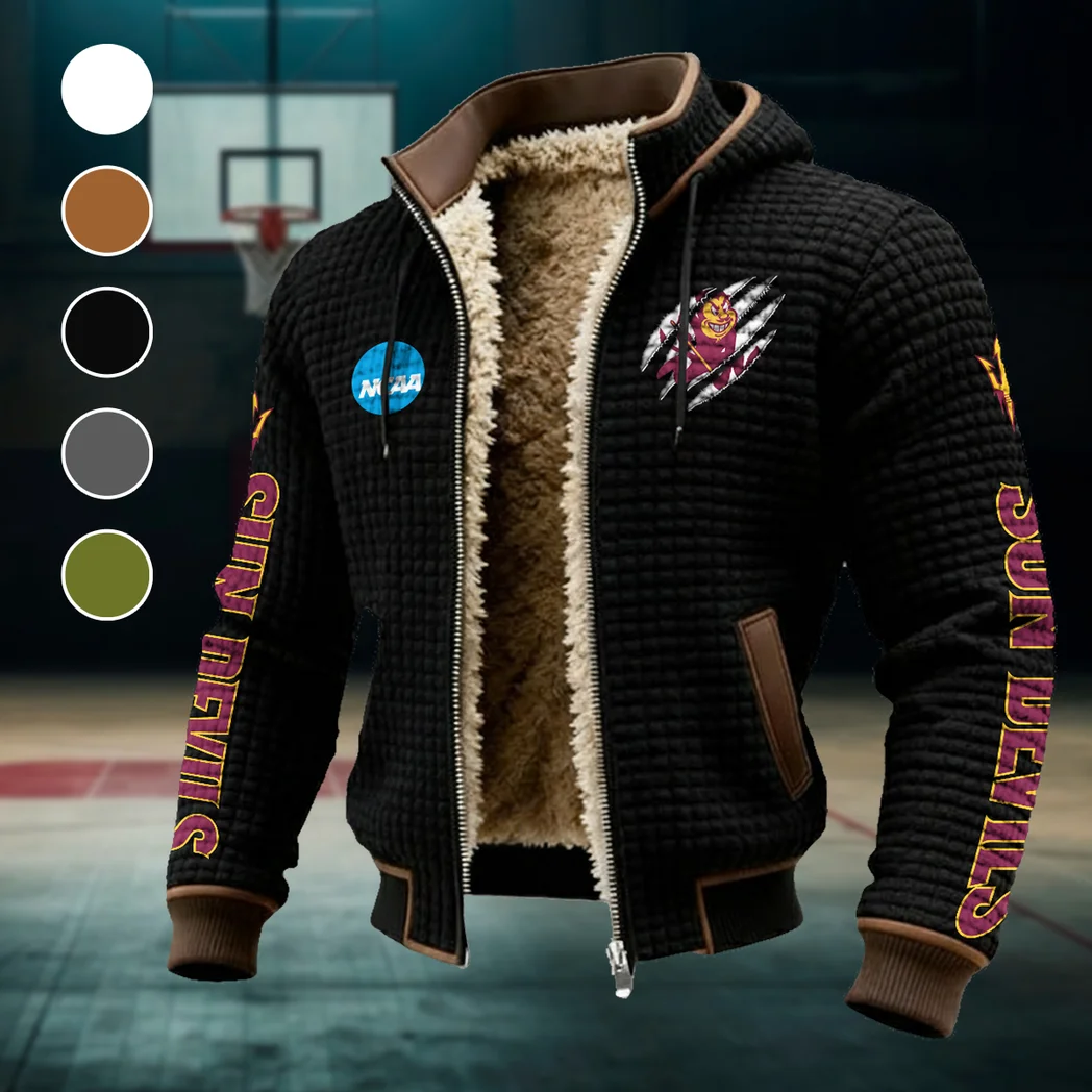 The Sun Devil Pride Fleece-Lined Hooded Jacket, Cross-Training Winter Layer HVN1441AS - Black
