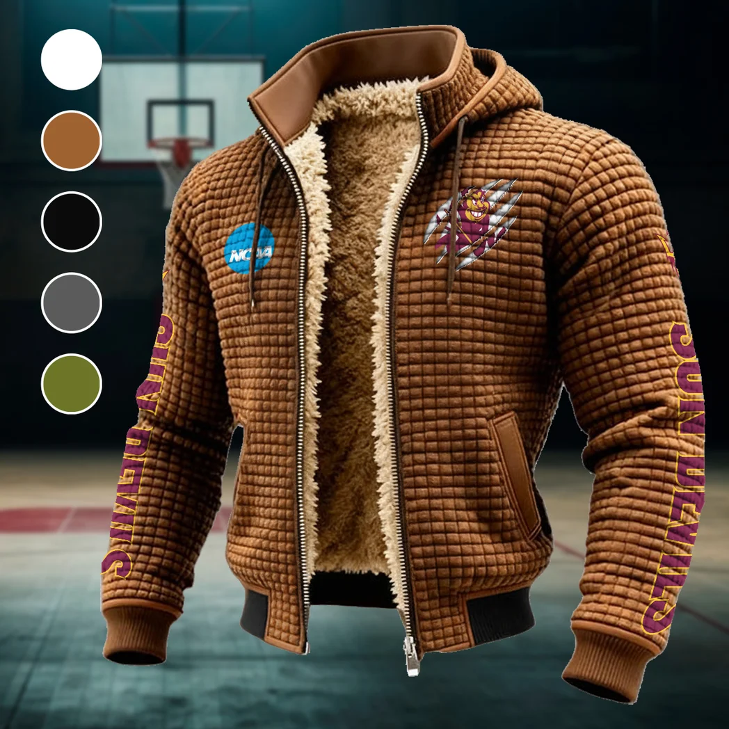 The Sun Devil Pride Fleece-Lined Hooded Jacket, Cross-Training Winter Layer HVN1441AS - brown
