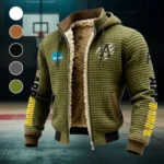 The App Spirit Fleece-Lined Hooded Jacket, All-Mountain Hooded Fleece HVN1441AS - Green