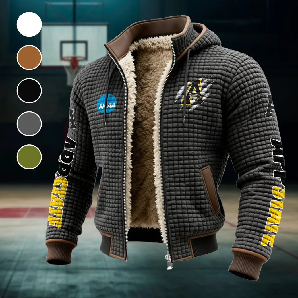 The App Spirit Fleece-Lined Hooded Jacket, All-Mountain Hooded Fleece HVN1441AS - Grey
