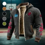 The Sun Belt Wolves Fleece-Lined Hooded Jacket, Alpine Ascent Hooded Jacket HVN1441AS - Grey