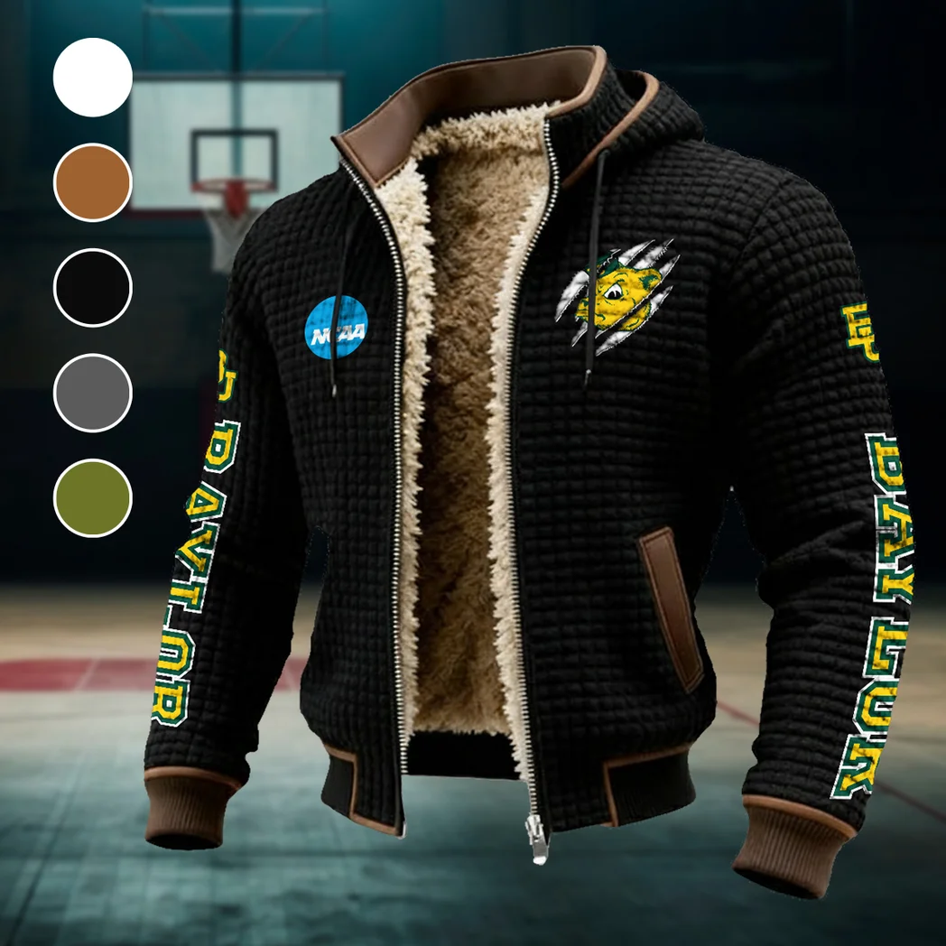 The Bear Nation Fleece-Lined Hooded Jacket, Elite Athlete Winter Jacket HVN1441BB - Black