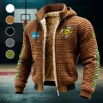 The Bear Nation Fleece-Lined Hooded Jacket, Elite Athlete Winter Jacket HVN1441BB - brown