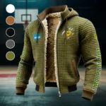 The Bear Nation Fleece-Lined Hooded Jacket, Elite Athlete Winter Jacket HVN1441BB - Green