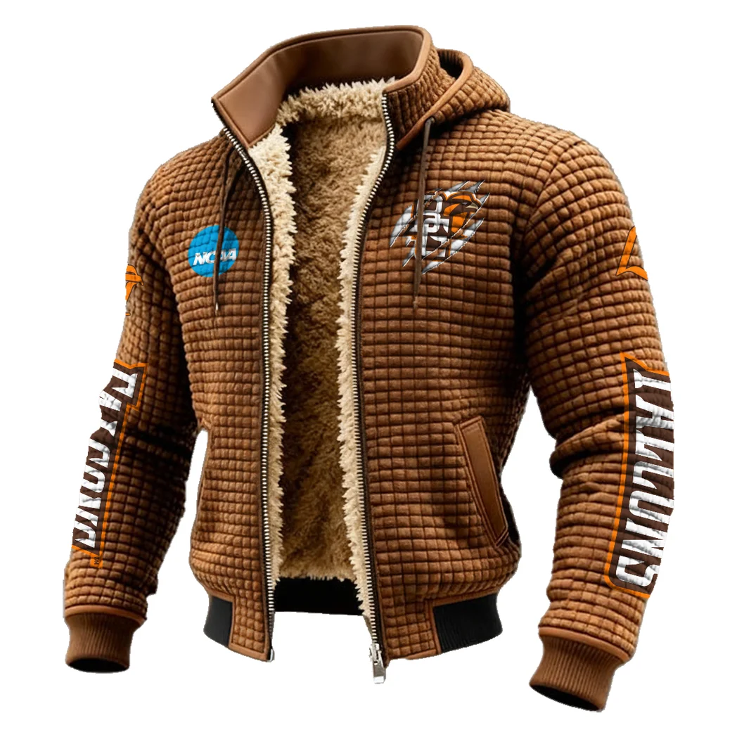 The Bowling Green Fleece-Lined Hooded Jacket, Wind-Blocker Insulated Hoody HVN1441BG - brown - Image 2