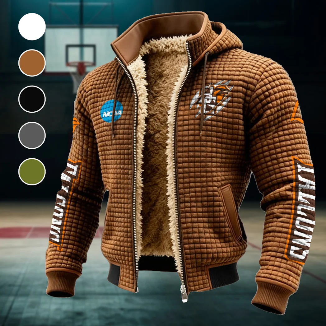The Bowling Green Fleece-Lined Hooded Jacket, Wind-Blocker Insulated Hoody HVN1441BG - brown