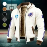 The Broncos Fleece-Lined Hooded Jacket, Storm-Ready Fleece-Lined Coat HVN1441BS - White