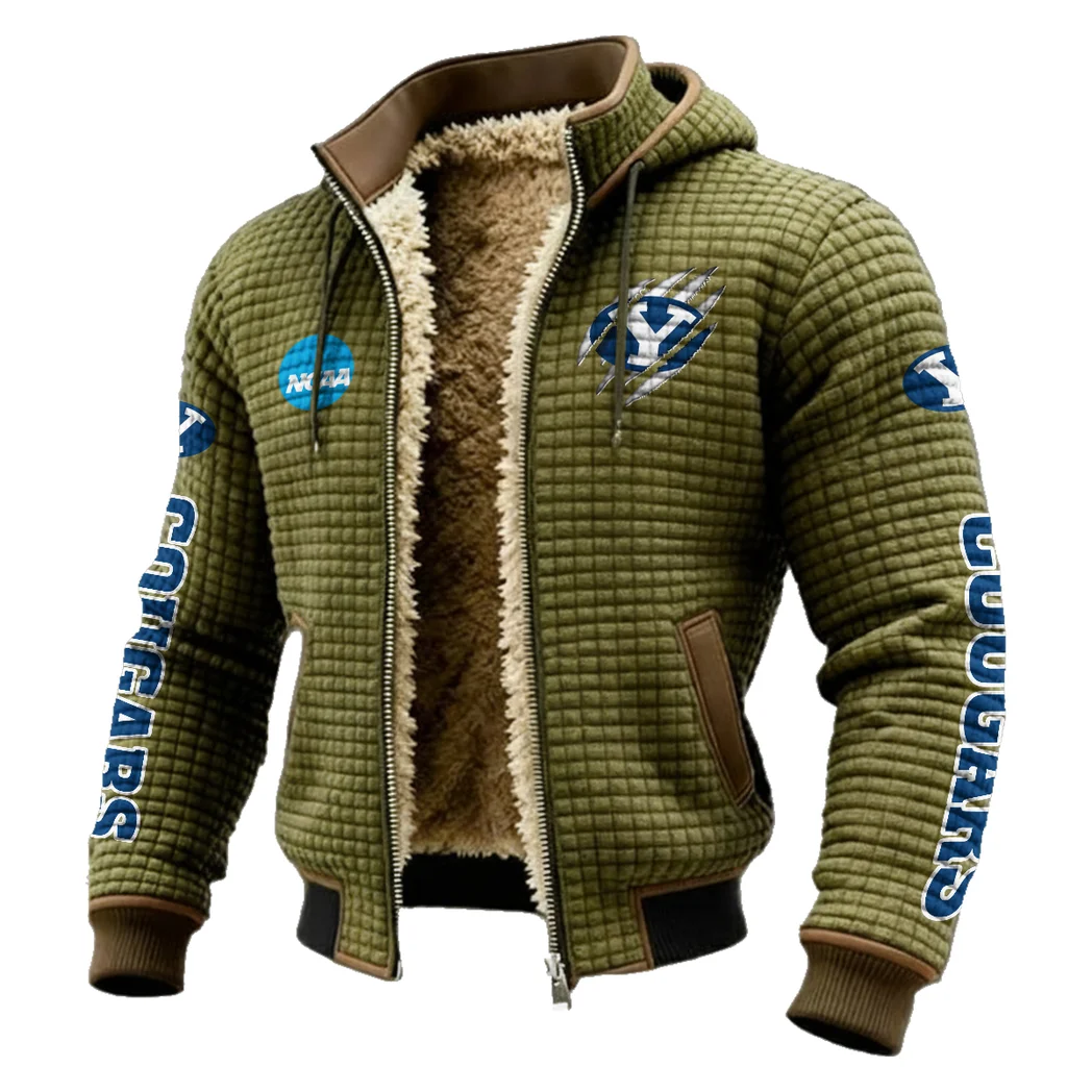 The Cougar Spirit Fleece-Lined Hooded Jacket, Arctic Protection Hooded Zip HVN1441BY - Green - Image 2