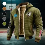 The Cincy Elite Fleece-Lined Hooded Jacket, Elemental Guard Sport Jacket HVN1441CB - Green