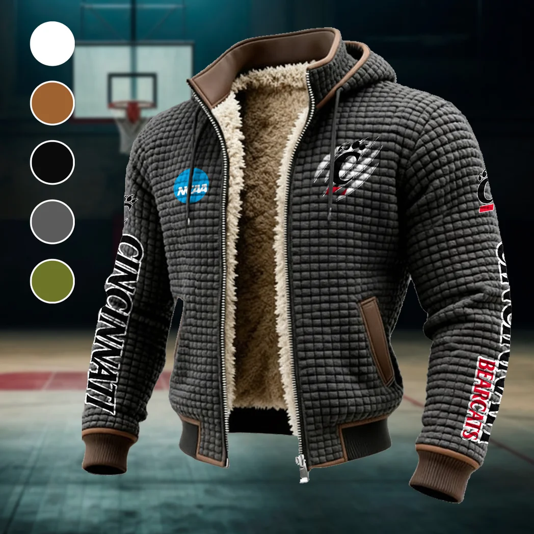 The Cincy Elite Fleece-Lined Hooded Jacket, Elemental Guard Sport Jacket HVN1441CB - Grey