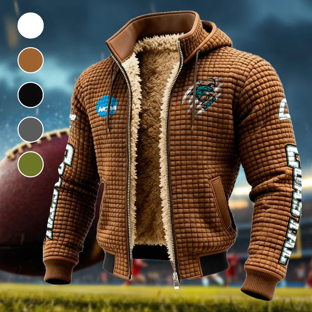 The Coastal Force Fleece-Lined Hooded Jacket, Cold-Snap Defense Jacket HVN1441CC - brown
