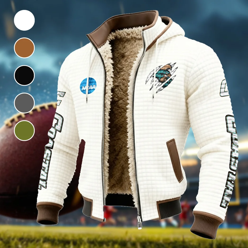 The Coastal Force Fleece-Lined Hooded Jacket, Cold-Snap Defense Jacket HVN1441CC - White