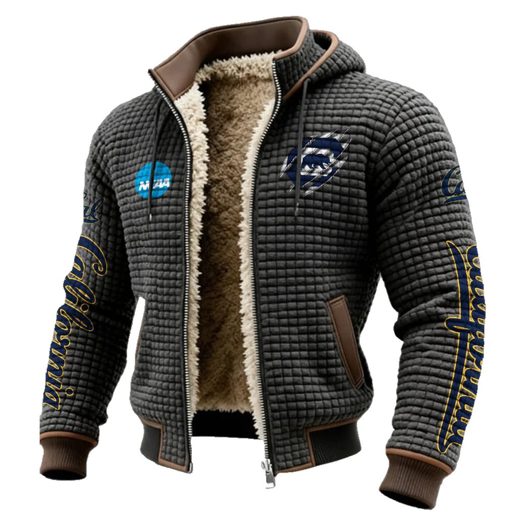 The Cal Force Fleece-Lined Hooded Jacket, Rugged Terrain Fleece Hoody HVN1441CG - Grey - Image 2