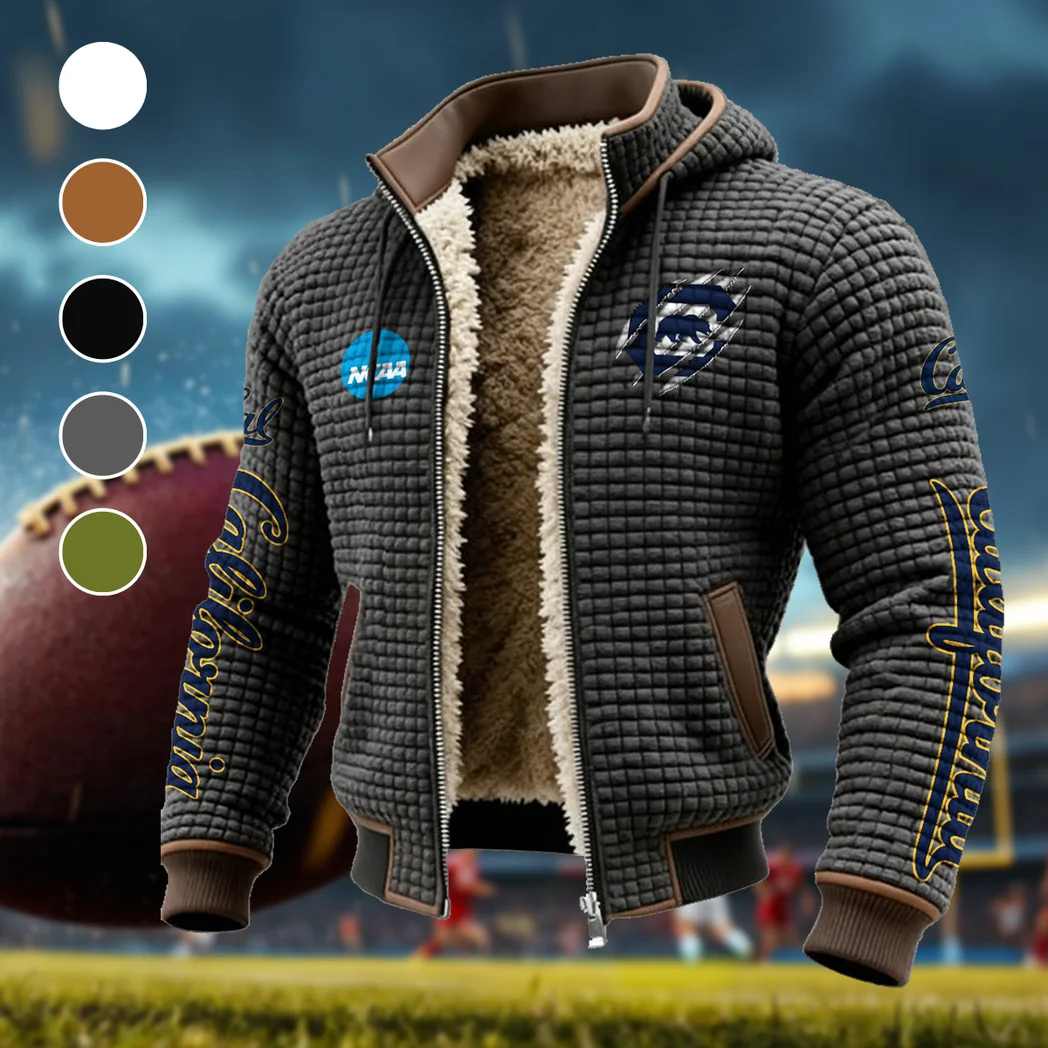 The Cal Force Fleece-Lined Hooded Jacket, Rugged Terrain Fleece Hoody HVN1441CG - Grey