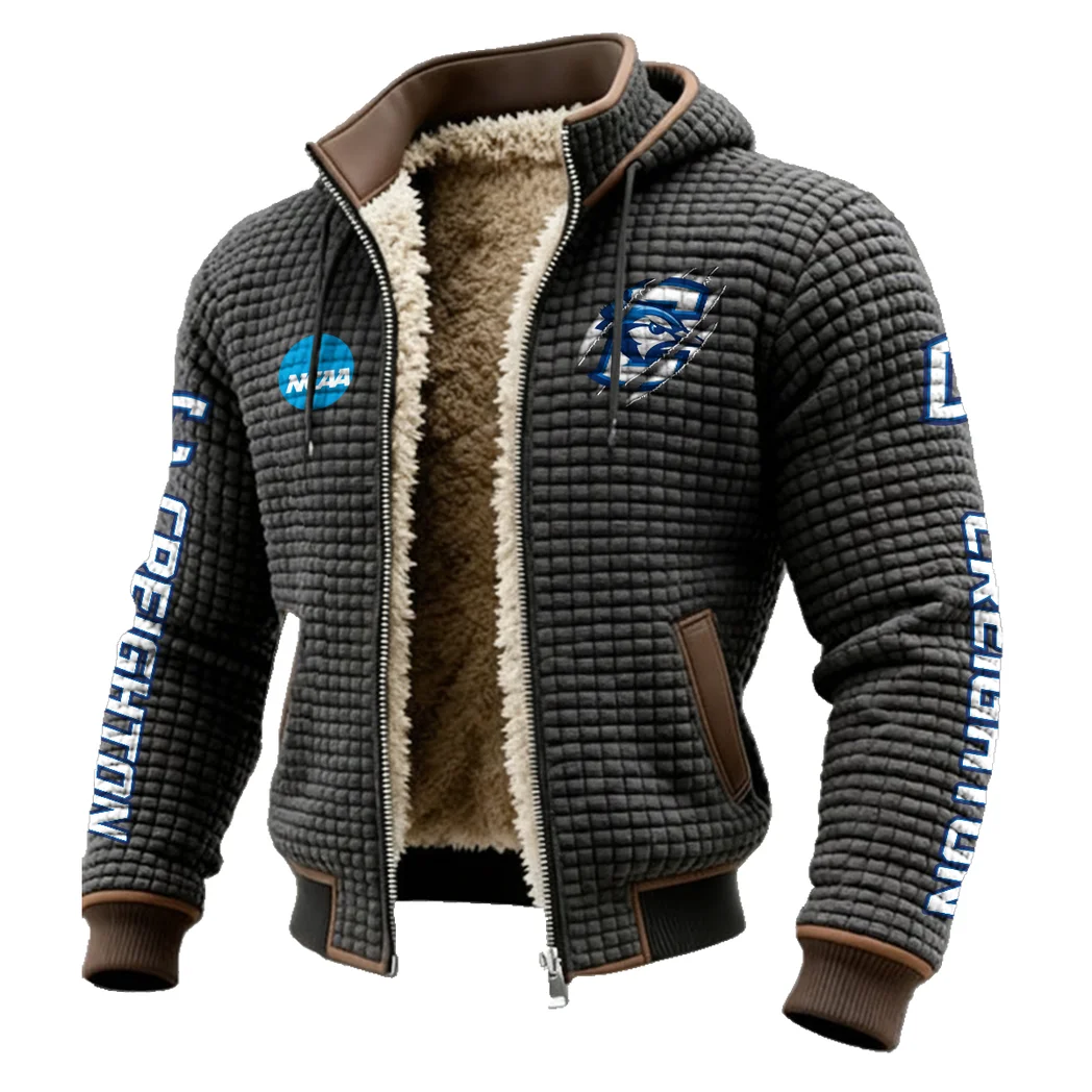 The Creighton Elite Fleece-Lined Hooded Jacket, Sub-Zero Fleece-Lined Shield HVN1441CR - Grey - Image 2