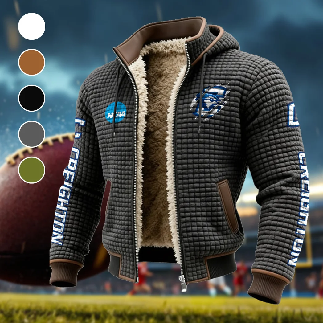 The Creighton Elite Fleece-Lined Hooded Jacket, Sub-Zero Fleece-Lined Shield HVN1441CR - Grey